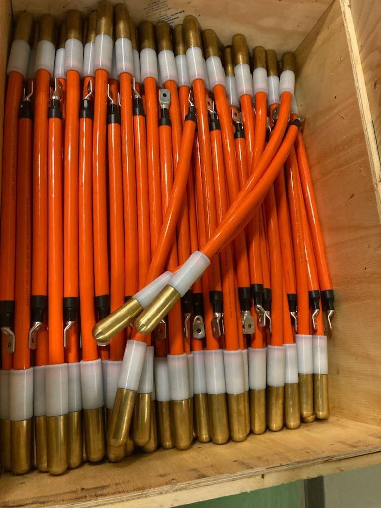 Box of Eagle Engineering PUR cathode danglers ready for shipment