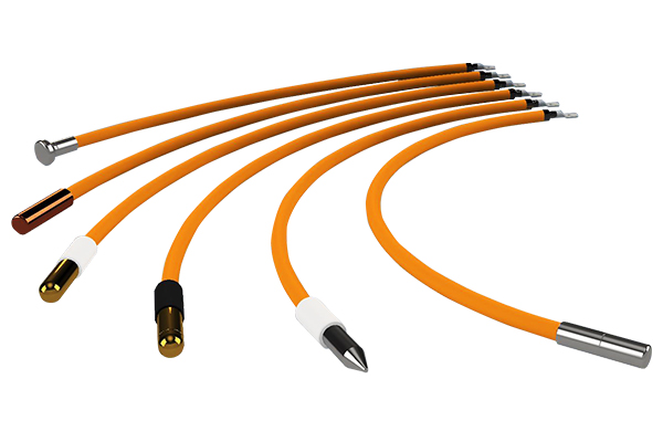 Eagle Engineering PUR cathode dangler range showing all tip materials and cable sizes