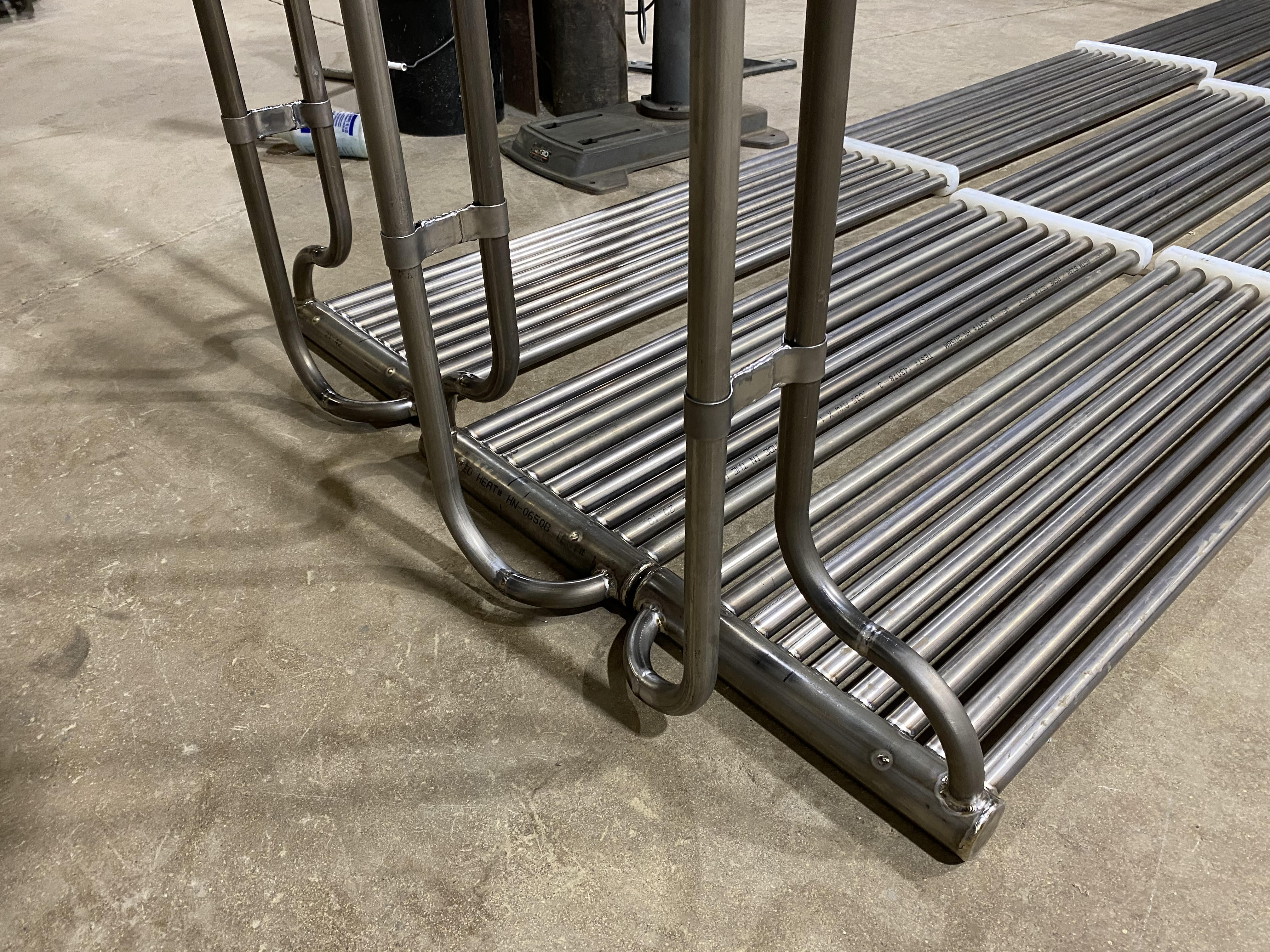 AMCW cooling coils for plating bath temperature control